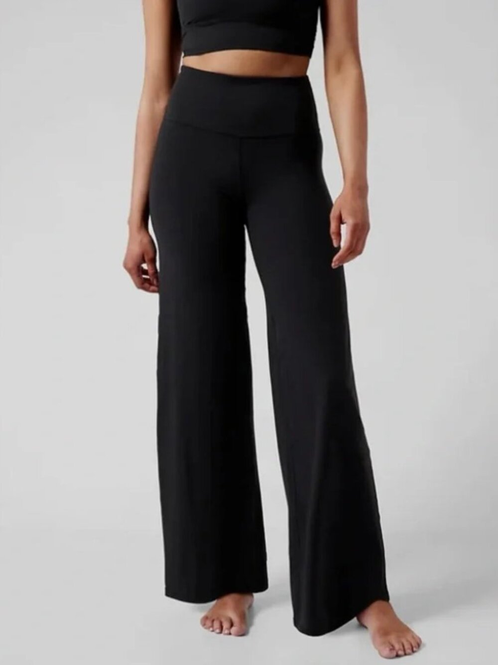 NEW Athleta Elation Wide Leg Black Athleisure Pant